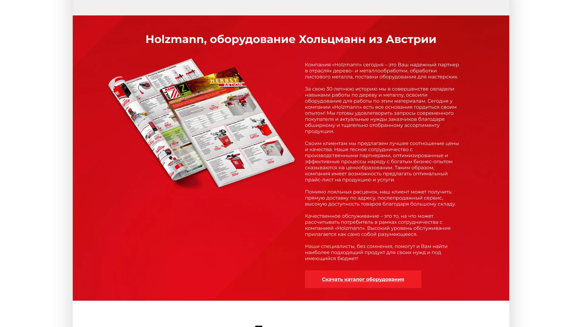 Создание сайта компании «HOLZMANN Maschinen GmbH» в Похвистнево